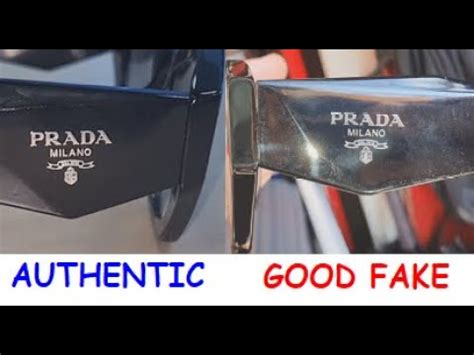 Original vs replica Prada Sunglass. How to spot fake Prada 